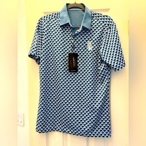 GALVIN GREEN NWT blue prism polo golf shirt size small
